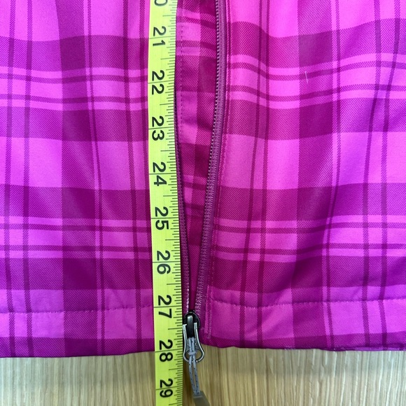 COLUMBIA, Woman's Interchange Jacket, Outer Shell, Pink Plaid, Size Large - Picture 13 of 13